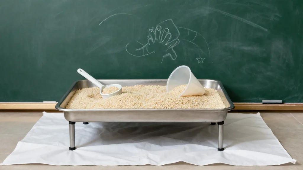 Bandejas sensoriales con arroz, harina y un cazo: lo que de verdad se trabaja en el aula de dos años