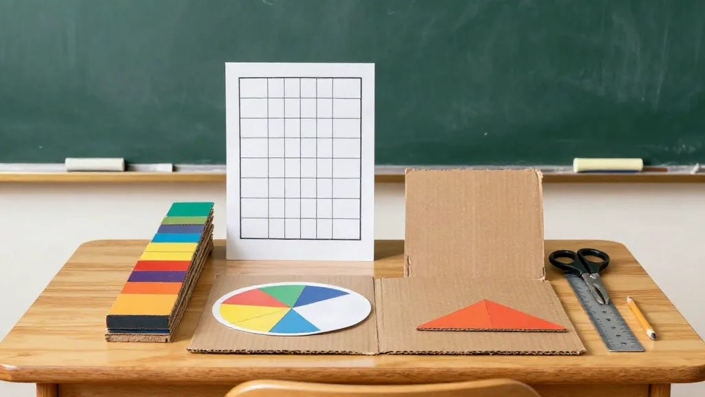 ¿Qué materiales de matemáticas puedo hacer con cartón para 1º a 4º y cuáles aguantan más de un curso?